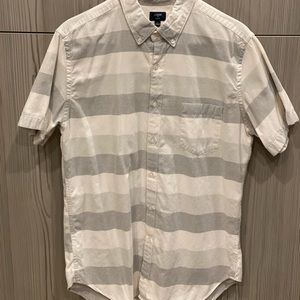 Casual White/Grey J.Crew Button Down